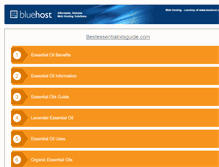 Tablet Screenshot of bestessentialoilsguide.com
